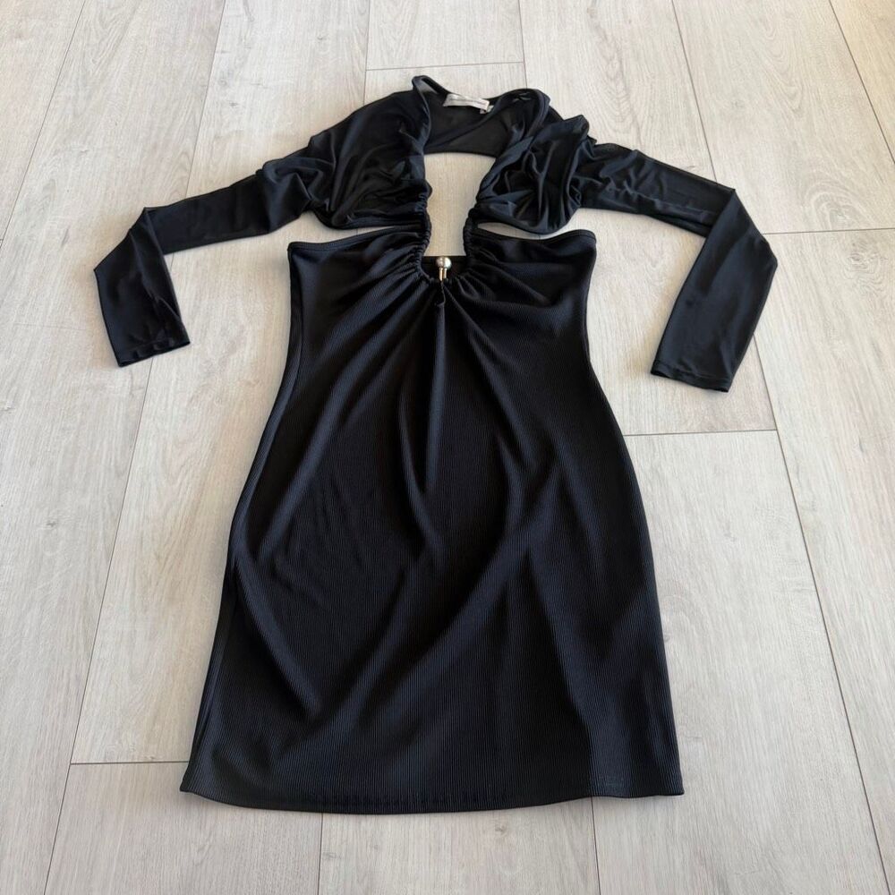 Christopher Esber black womens mini dress size 12 - Picture 2 of 12